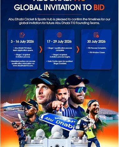 GLOBAL TEAM INVITATION-TO-BID OPENS ON 3 JULY AS ABU DHABI T10 FRANCHISE PROCUREMENT ENTERS LANDMARK PHASE